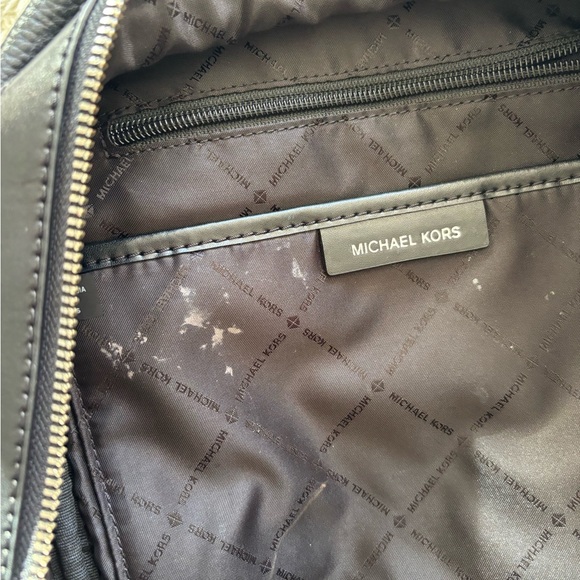 Michael Kors Black Pebbled Leather Backpack - Picture 11 of 16